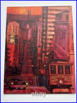San Francisco Painting California Modernism Illustration Urban Street Scene 22
