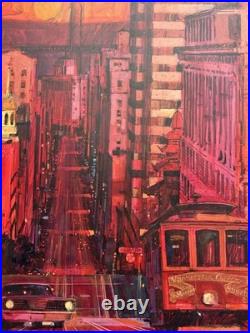 San Francisco Painting California Modernism Illustration Urban Street Scene 22