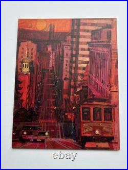 San Francisco Painting California Modernism Illustration Urban Street Scene 22