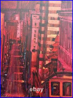 San Francisco Painting California Modernism Illustration Urban Street Scene 22