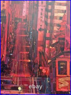 San Francisco Painting California Modernism Illustration Urban Street Scene 22