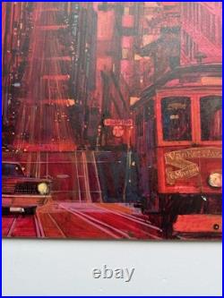 San Francisco Painting California Modernism Illustration Urban Street Scene 22