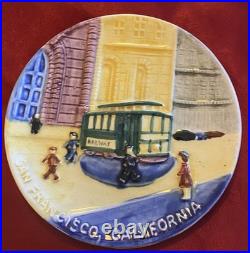 San Francisco Vintage Ceramic Wall Hanging 1940s