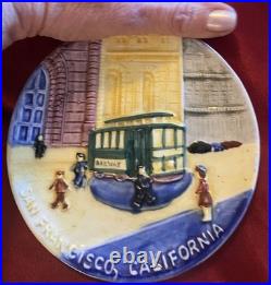 San Francisco Vintage Ceramic Wall Hanging 1940s