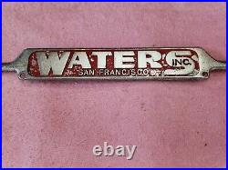 San Francisco Waters Rare Vintage California License Plate Frame 1940s 1950s