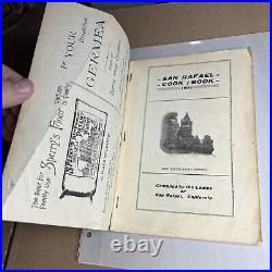 San Rafael Cook Book California 1906 Californiana San Francisco Earthquake Rare