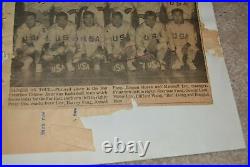 Scarce Chinese American Historic Basketball Tream Photo Vintage Very Rare