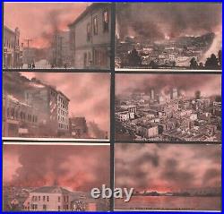 Scarce Set 12 1906 San Francisco California Earthquake Fire Rotograph Postcards Scarce Set 12 1906 San Francisco California Earthquake Fire Rotograph Postcards