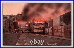 Scarce Set 12 1906 San Francisco California Earthquake Fire Rotograph Postcards Scarce Set 12 1906 San Francisco California Earthquake Fire Rotograph Postcards