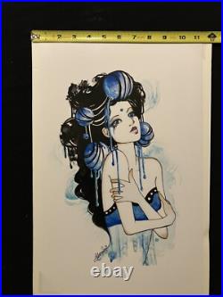 Signed LeilaniJoyArt San Francisco, California Painting Fantasy