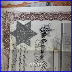 Silver Stat Oil Company San Francisco California 600 Shares 1901