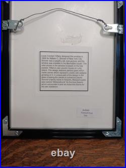 Sketches artist signed stain glass inspired 8×10 professionally framed Ausen 13