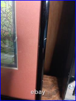 Sketches artist signed stain glass inspired 8×10 professionally framed Ausen 13