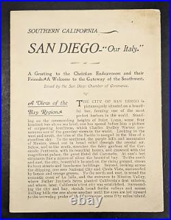 Southern California San Diego Our Italy A Greeting To The Christian Endeavorers Southern California San Diego Our Italy A Greeting To The Christian Endeavorers