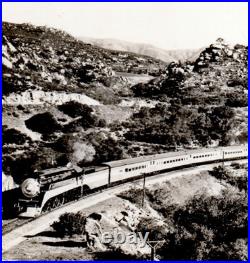 Southern Pacific New Streamline Train Los Angeles to San Francisco RPPC Postcard