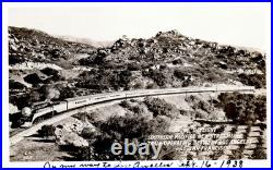 Southern Pacific New Streamline Train Los Angeles to San Francisco RPPC Postcard