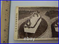 Starr King Tomb San Francisco California Lawrence & Houseworth Stereoview Photo