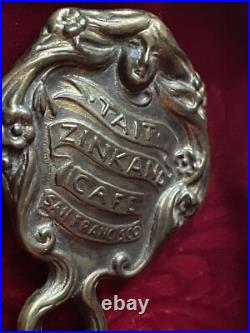 TAIT -Zinkand Café San Francisco California Mirror Early 1900's