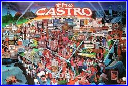 THE CASTRO (1985) Pictorial map / poster highlighting California LGBTQ history