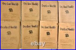THE OVERLAND MONTHLY- 9 ISSUES OF CALIFORNIA HISTORY- 1887-1892- Indian Wars