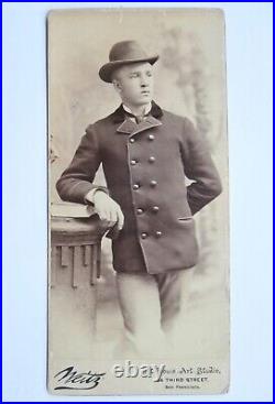 Tall Dashing Young Man San Francisco 19th C California Photograph Albert Stewart Tall Dashing Young Man San Francisco 19th C California Photograph Albert Stewart