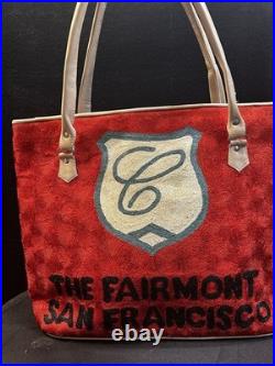 The Fairmont Hotel San Francisco Large Satchel Purse Bag