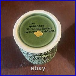 The Mandarin San Francisco Green Tiki Bucket Mug Cup Otagiri OMC With Box The Mandarin San Francisco Green Tiki Bucket Mug Cup Otagiri OMC With Box