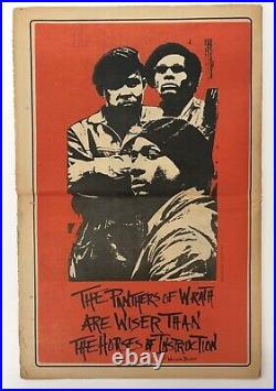 The Movement Newspaper 1969 BLACK PANTHER PARTY Iconic Radical Graphic Design