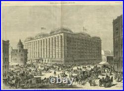 The Palace Hotel In San Francisco California Flags Architecture Horses Carriages