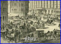 The Palace Hotel In San Francisco California Flags Architecture Horses Carriages
