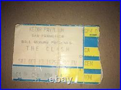 The clash concert ticket stub oct 13 1979 Kezar Pavilion San Francisco Calif