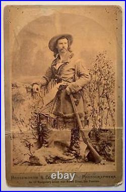 Thomas Houseworth / Capt Jack Crawford Signed Cabinet Card with Captain Jack Thomas Houseworth / Capt Jack Crawford Signed Cabinet Card with Captain Jack