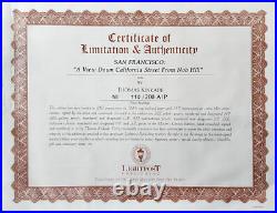 Thomas Kinkade San Francisco A View Down California Street From Nob Hill A/P