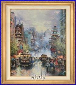 Thomas Kinkade San Francisco A View Down California Street From Nob Hill S/N