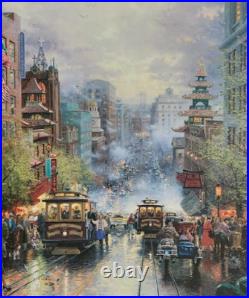 Thomas Kinkade San Francisco A View Down California Street From Nob Hill S/N