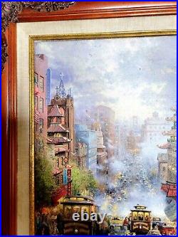 Thomas Kinkade San Francisco, California Street Framed Classic Collection Canvas