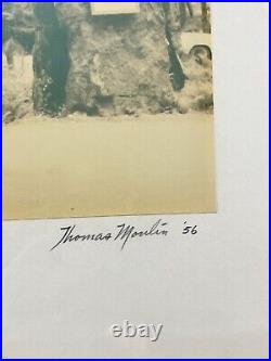 Thomas Moulin BOHEMIAN GROVE REDWOODS Framed Signed Photo c. 1956