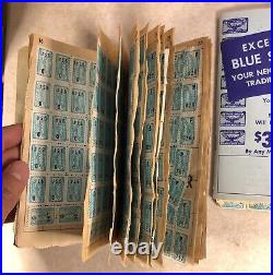 Two Vintage Excelsior Neighborhood San Francisco Blue Stamps Booklet With Stamps