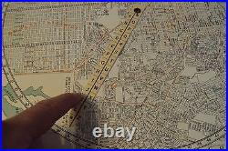 UNIQUE 1921 Advertising MAP withSliding Indicator SAN FRANCISCOUseful INFO