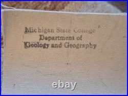 USGS 1913 San Mateo Quadrangle Geology Map San Francisco Bay California Antique