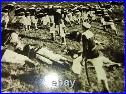 USN NAVY RPPC SHAM BATTLE ON GOAT ISLAND HILL. San Francisco CA. 1st NAVAL STA USN NAVY RPPC SHAM BATTLE ON GOAT ISLAND HILL. San Francisco CA. 1st NAVAL STA