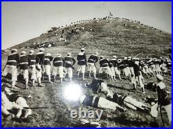 USN NAVY RPPC SHAM BATTLE ON GOAT ISLAND HILL. San Francisco CA. 1st NAVAL STA USN NAVY RPPC SHAM BATTLE ON GOAT ISLAND HILL. San Francisco CA. 1st NAVAL STA