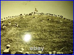 USN NAVY RPPC SHAM BATTLE ON GOAT ISLAND HILL. San Francisco CA. 1st NAVAL STA USN NAVY RPPC SHAM BATTLE ON GOAT ISLAND HILL. San Francisco CA. 1st NAVAL STA