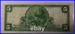 US $5 National Banknote Series of 1902 San Francisco California Ch #9174 In Case