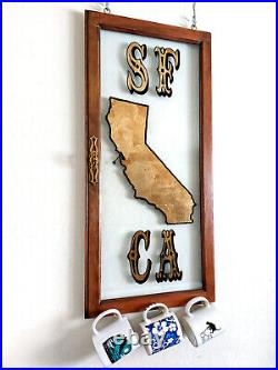 Unique California San Francisco Art Window Wall Sign- westcoast Bay Area Unique California San Francisco Art Window Wall Sign- westcoast Bay Area