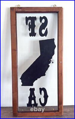 Unique California San Francisco Art Window Wall Sign- westcoast Bay Area Unique California San Francisco Art Window Wall Sign- westcoast Bay Area