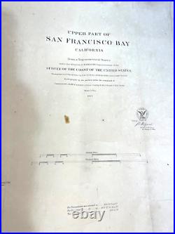 Upper Part of San Francisco Bay California From a Trigonometrical Survey 1862