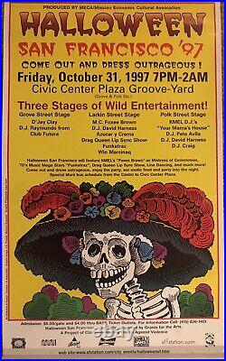 VERY RARE San Francisco Halloween Oct 31st 1997 Poster 14x23