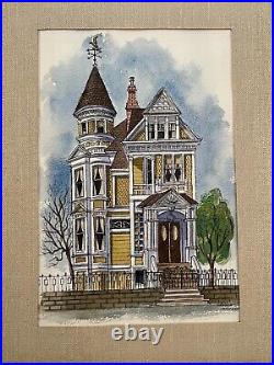 VIRGINIA TRAUTNER, San Francisco Victorian House California Listed Artist