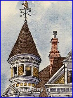 VIRGINIA TRAUTNER, San Francisco Victorian House California Listed Artist